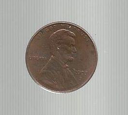 США. 1 цент 2008 г