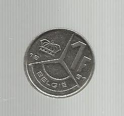 Бельгия 1 франк 1991 г