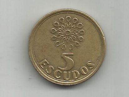 Португалия 5 эскудо 1998