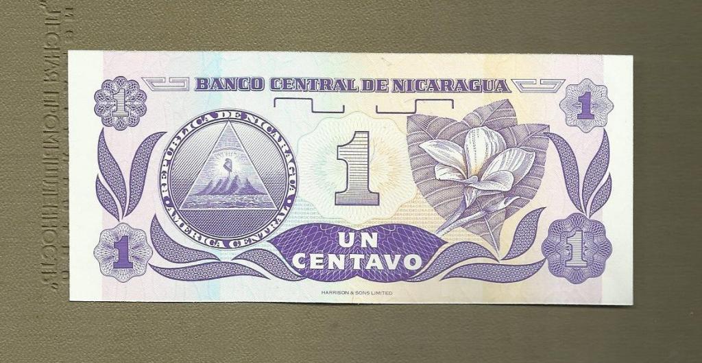 Никарагуа 1 сентаво 1991 UNC 1