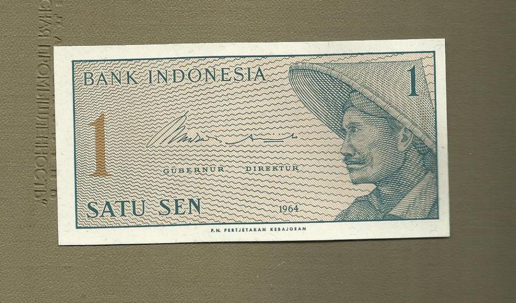 Индонезия 1 сен 1964 год UNC