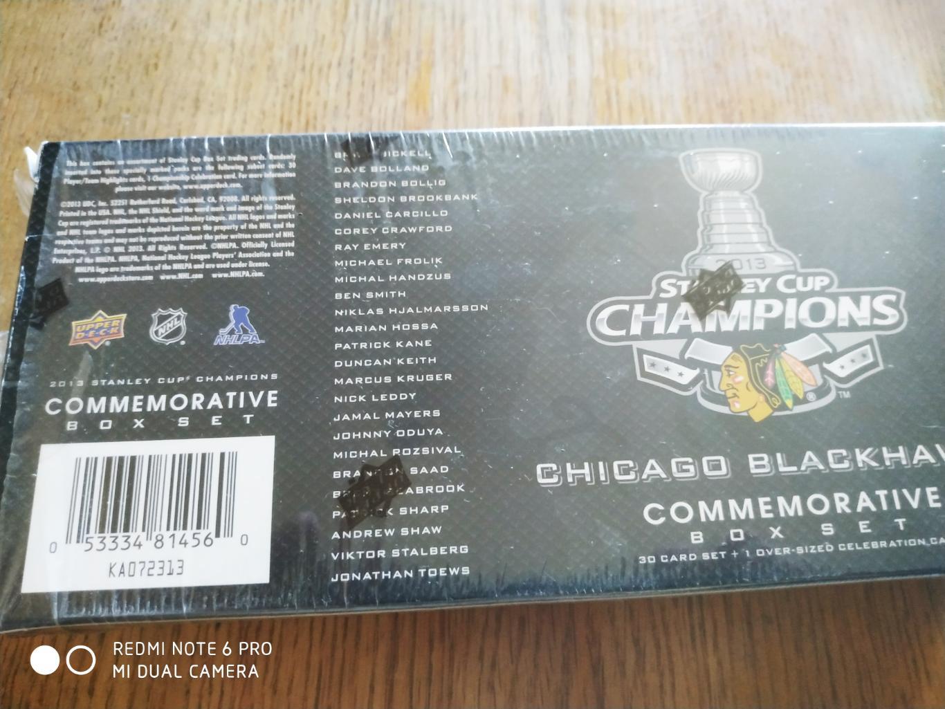 2013 CHICAGO BLACKHAWKS STANLEY CUP NHL UPPER DECK COMMEMORATIVE BOX SET 30+1 1