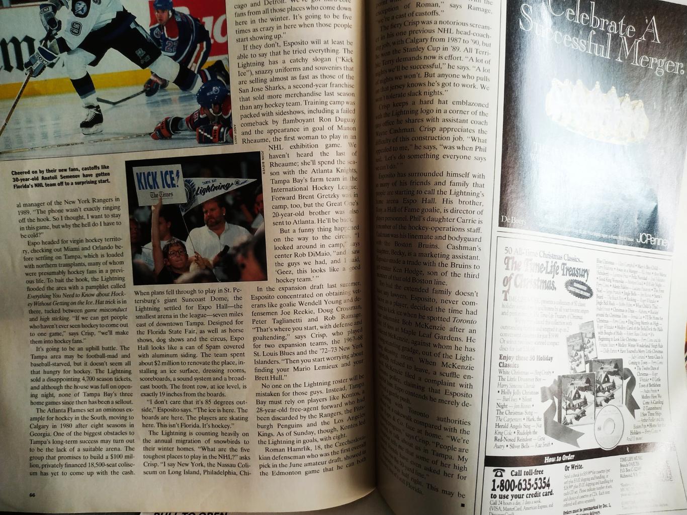 ХОККЕЙ ЕЖЕНЕДЕЛЬНИК СПОРТ ИЛЛЮСТРЕЙТЕД НХЛ 2 NOV 1992 NHL SPORTS ILLUSTRATED 3