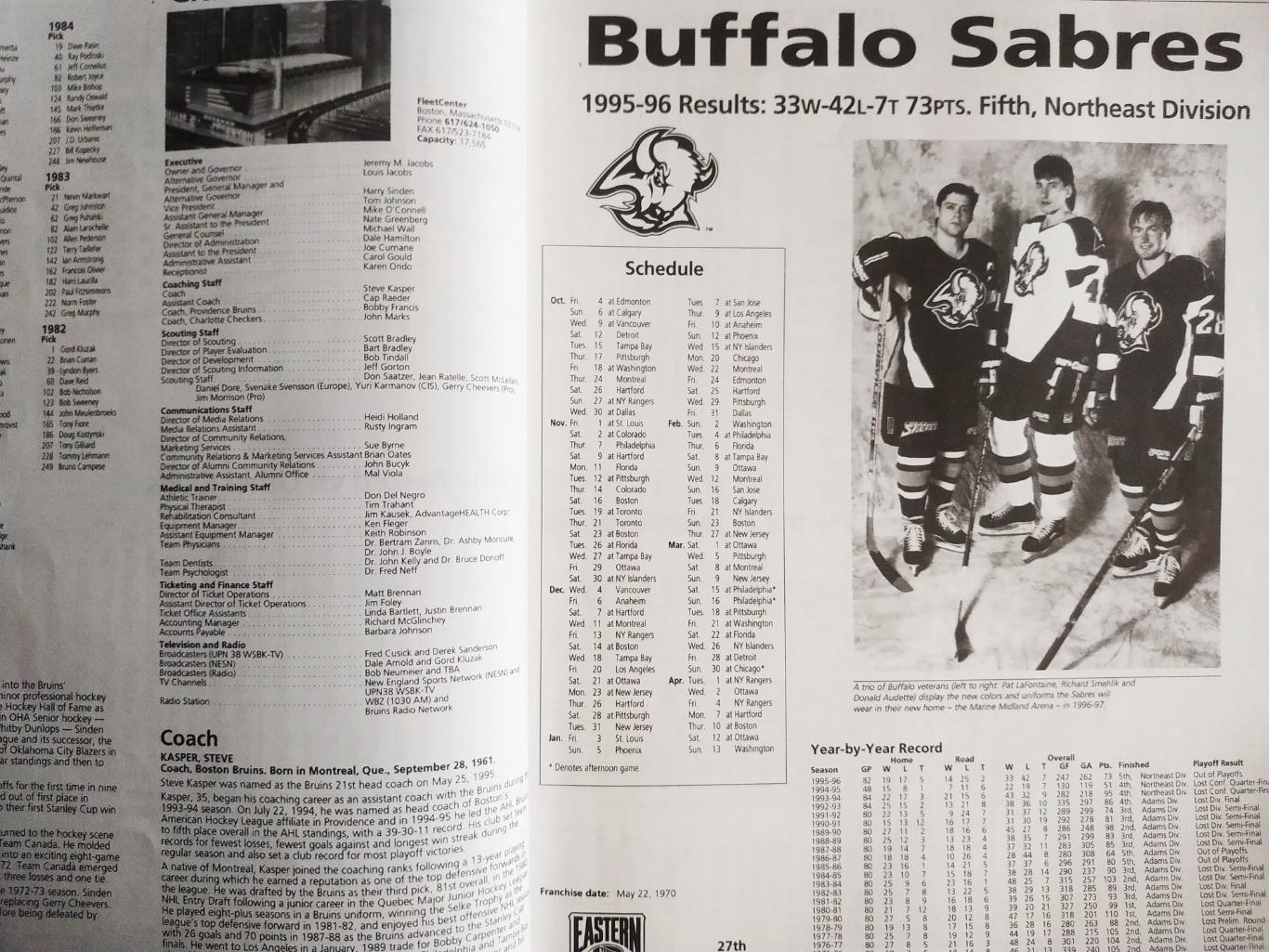 ХОККЕЙ ОФИЦИАЛЬНЫЙ СПРАВОЧНИК НХЛ 1996-97 NHL OFFICIAL GUIDE AND RECORD BOOK 3