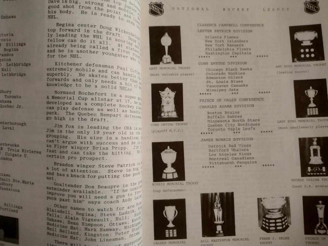 ХОККЕЙ СПРАВОЧНИК ЕЖЕГОДНИК НХЛ КЛАССИК 1979-80 HOCKEY CLASSIC MIDSEASON REVIEW 2