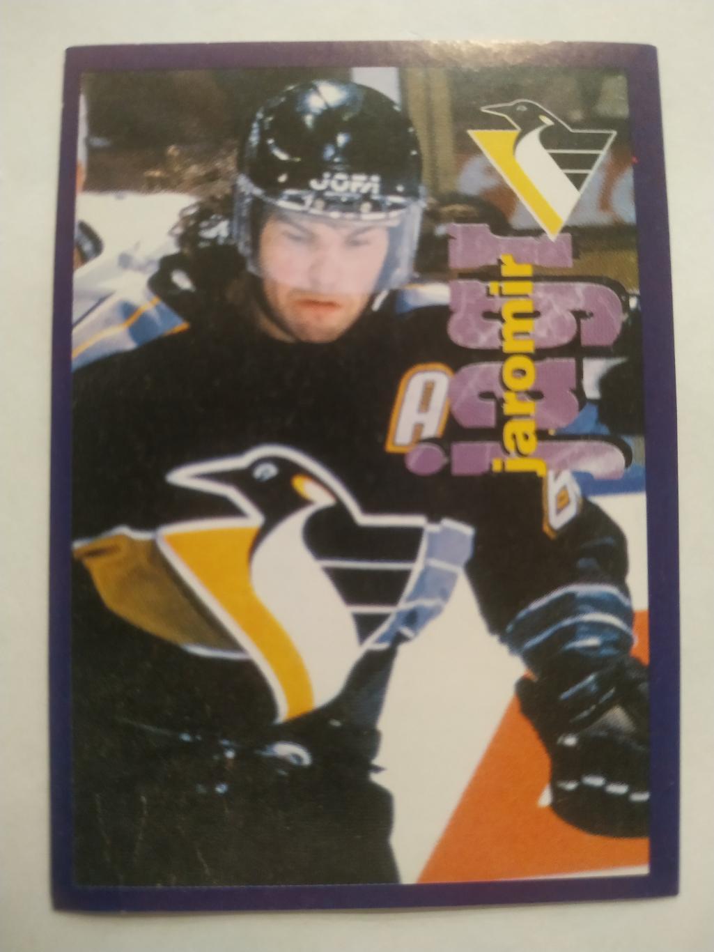 ХОККЕЙ НАКЛЕЙКА НХЛ ПАНИНИ 1998-1999 КОЛЛЕКЦИЯ NHL PANINI JAROMIR JAGR #4