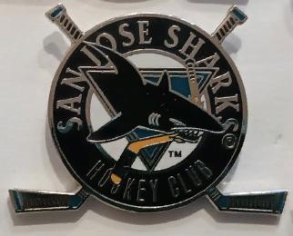 ХОККЕЙ ЗНАK НХЛ НЬЮ САН ХОСЕ ШАРКС 1993 SAN JOSE SHARKS NHL COLLECTOR PIN