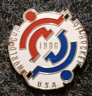 ХОККЕЙ ЗНАК КУБОК МИРА ПО ХОККЕЮ АМЕРИКА 1996 WORLD CUP OF HOCKEY TEAM USA PIN 2