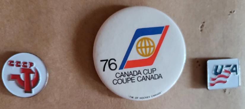 ХОККЕЙ НАБОР ЗНАЧКОВ НХЛ КУБОК КАНАДЫ 1976 NHL CANADA CUP PIN SET 3