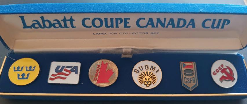 ХОККЕЙ НАБОР ЗНАЧКОВ НХЛ КУБОК КАНАДЫ 1981 NHL CANADA LABBAT CUP PIN SET #6