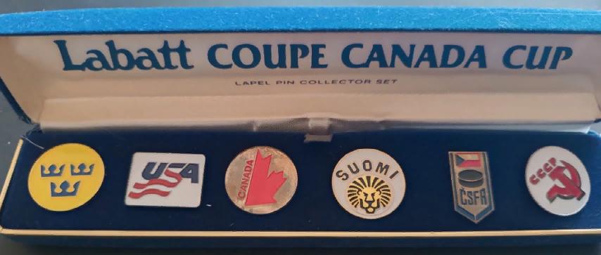ХОККЕЙ НАБОР ЗНАЧКОВ НХЛ КУБОК КАНАДЫ 1981 NHL CANADA LABBAT CUP PIN SET #6 1