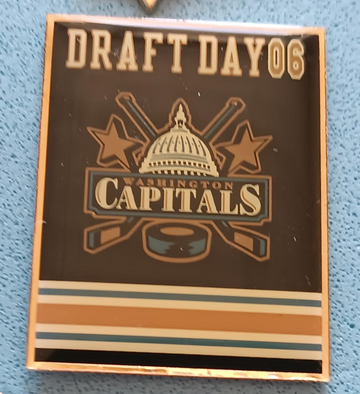 ЗНАК ХОККЕЙ НХЛ ДРАФТ ВАШИНГТОН 2006 NHL DRAFT WASHINGTON CAPITALS PIN