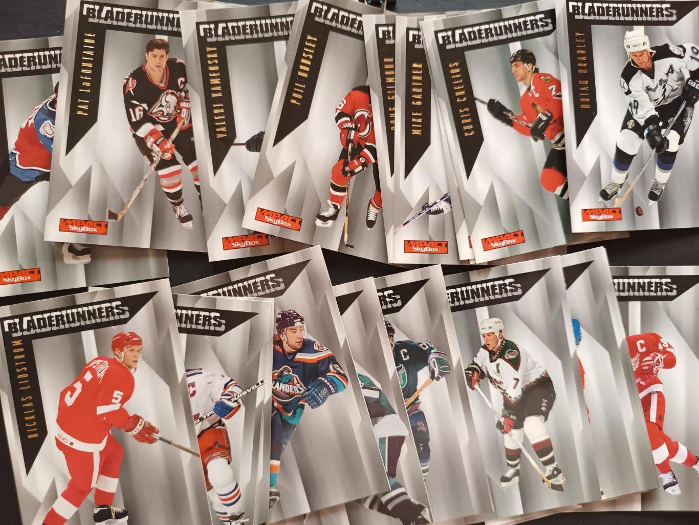 ХОККЕЙ НАБОР КАРТОЧЕК НХЛ IMPACT SKYBOX 1996-97 NHL HOCKEY CARD FULL SET #1-200 4