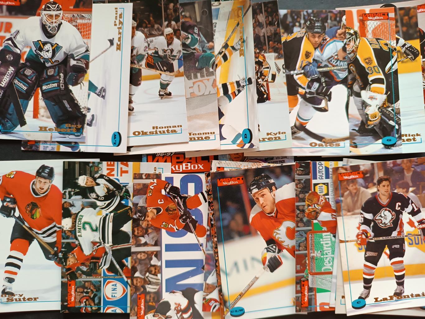 ХОККЕЙ НАБОР КАРТОЧЕК НХЛ IMPACT SKYBOX 1996-97 NHL HOCKEY CARD FULL SET #1-200