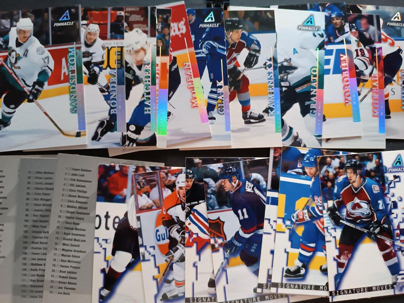 ХОККЕЙ НАБОР КАРТОЧЕК НХЛ ПИННЕКЛ 1997-98 NHL PINNACLE CARD FULL SET #1-200 2