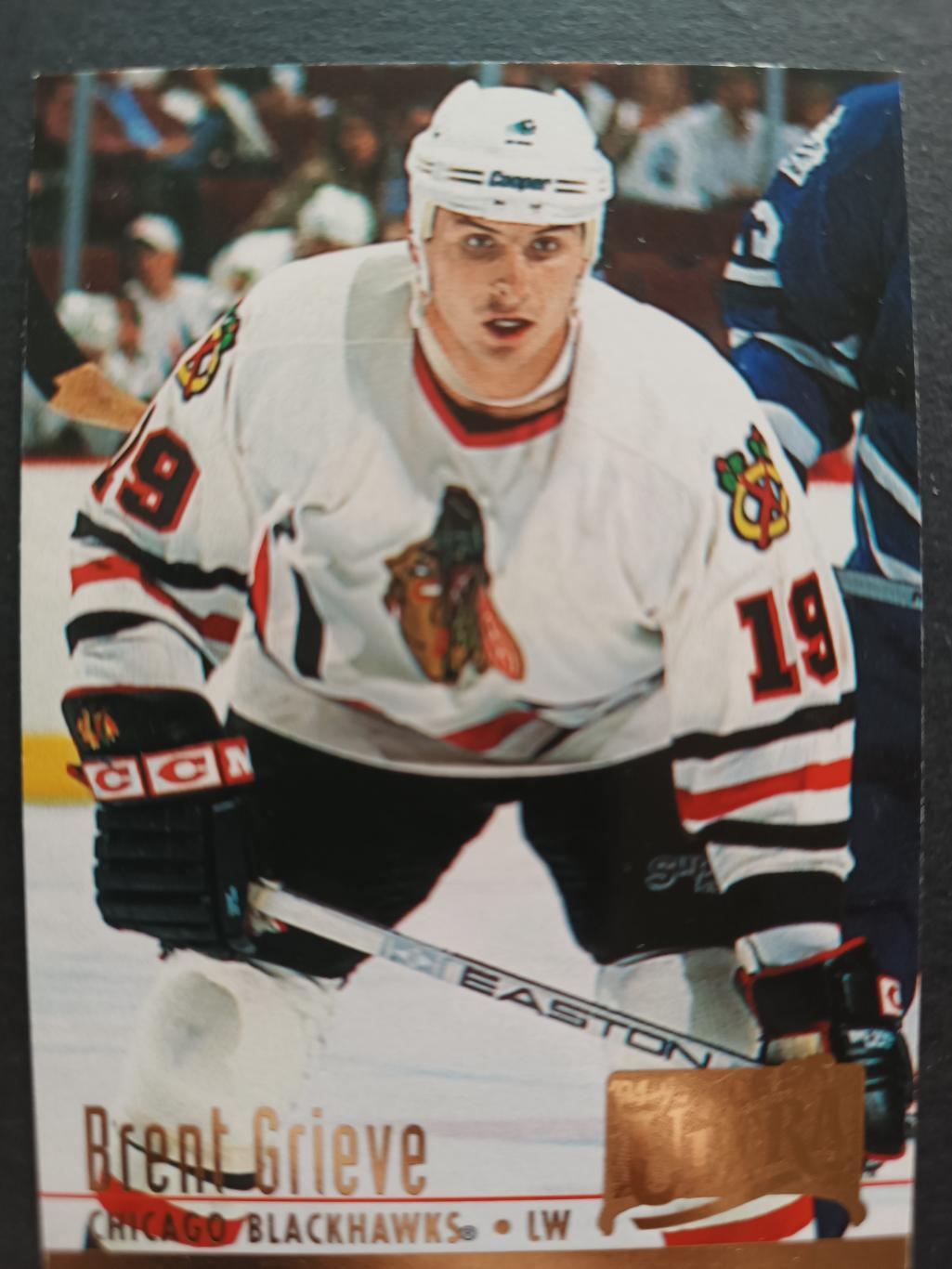 ХОККЕЙ КАРТОЧКА НХЛ FLEER ULTRA 1994-95 NHL BRENT GRIEVE BLACK HAWKS #274