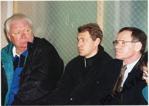Футбол. Фото (оригинал). В.Лобановский, П.Яковенко, Й.Сабо. 1990-е