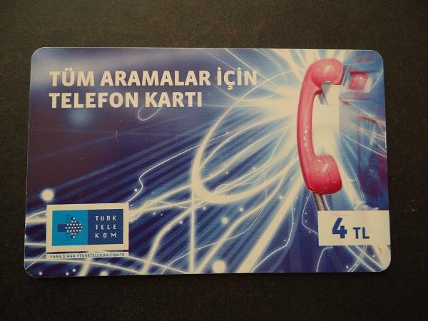 Телефонная карта TURKTELEKOM 4TL Турция