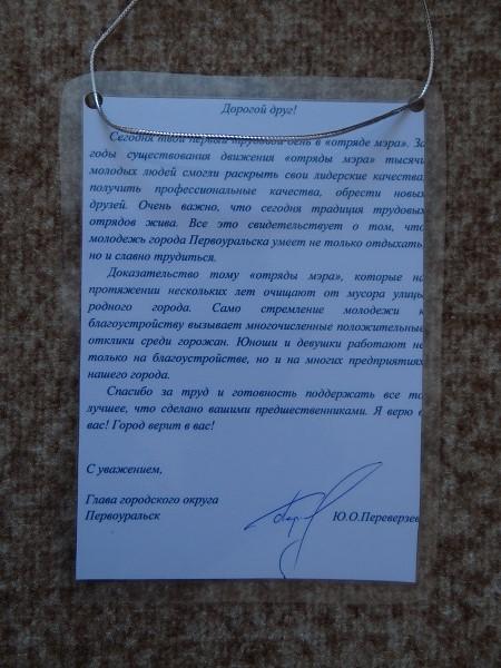 Вымпел Отряд мэра Первоуральск 2012 1