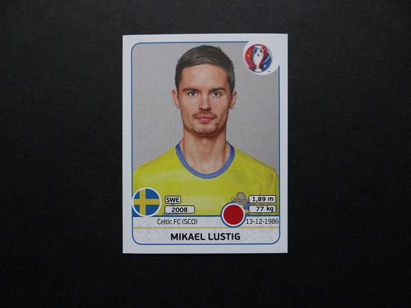 PANINI UEFA EURO 2016 №554 - Mikael Lustig - Швеция