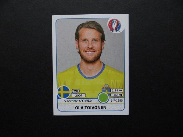 PANINI UEFA EURO 2016 №566 - Ola Toivonen - Швеция