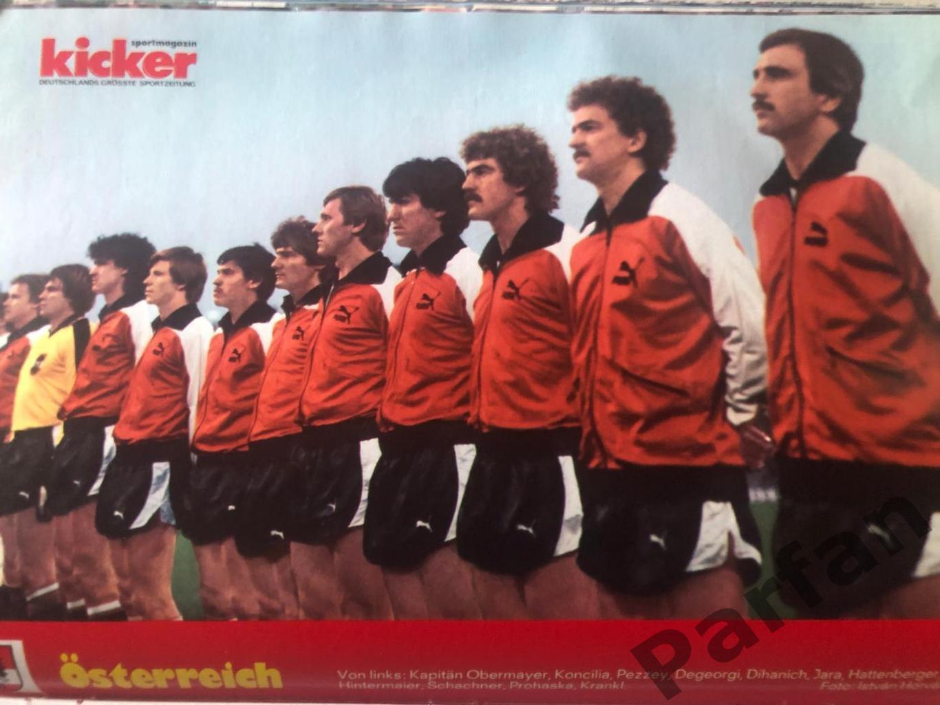 Kicker Постер Австрія 1982