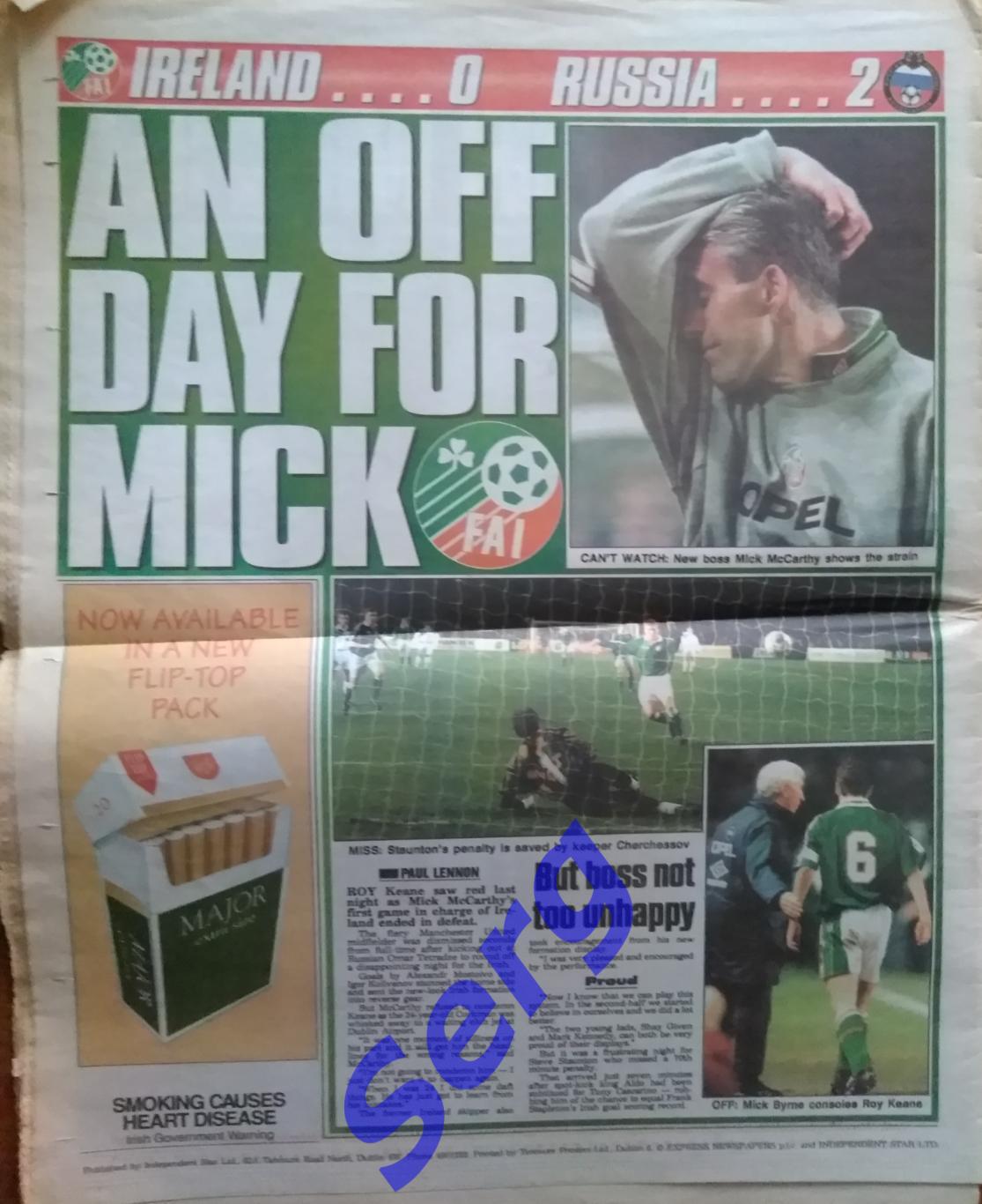 Газета Звезда/Star 28 марта 1996 год Дублин, Ирландия 6