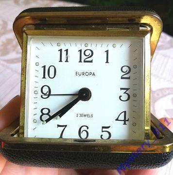 Часы складные с будильником Europa Германия 1950- 60 е.