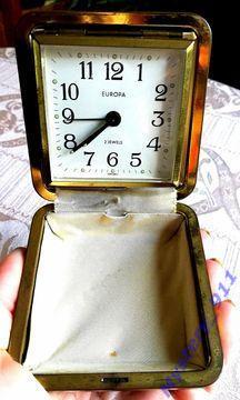 Часы складные с будильником Europa Германия 1950- 60 е. 1