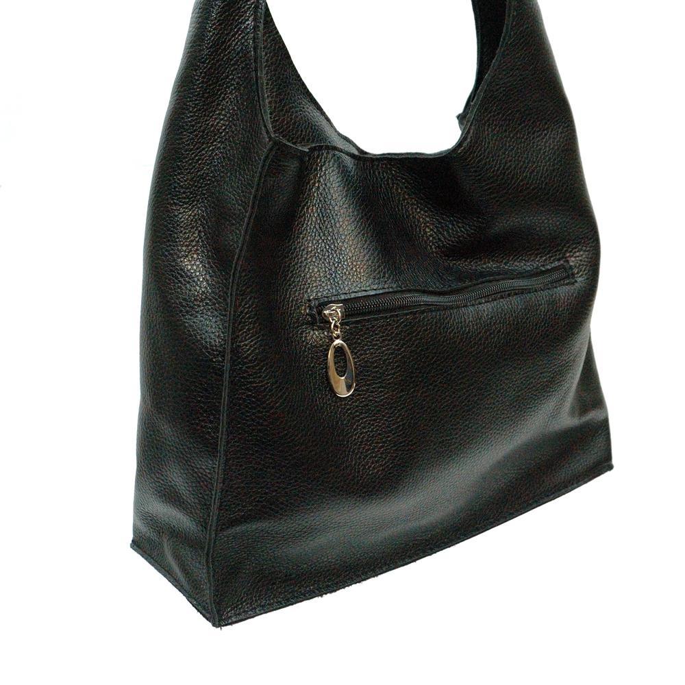 Женская кожаная сумка чёрный флотар ( М18). 4