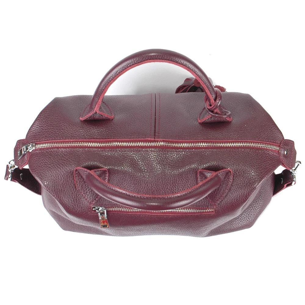 Женская сумочка из натуральной кожи виноградный флотар (М20). 1