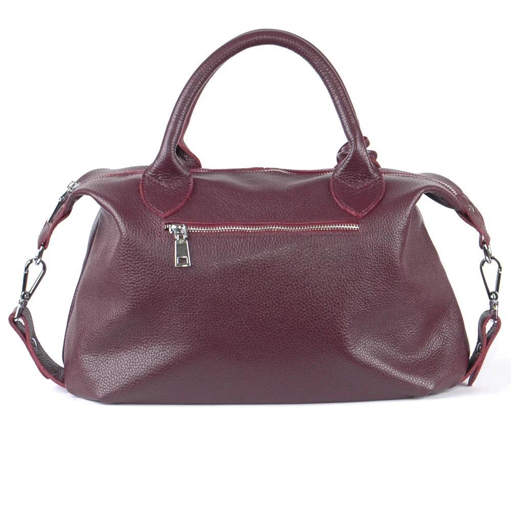 Женская сумочка из натуральной кожи виноградный флотар (М20). 3