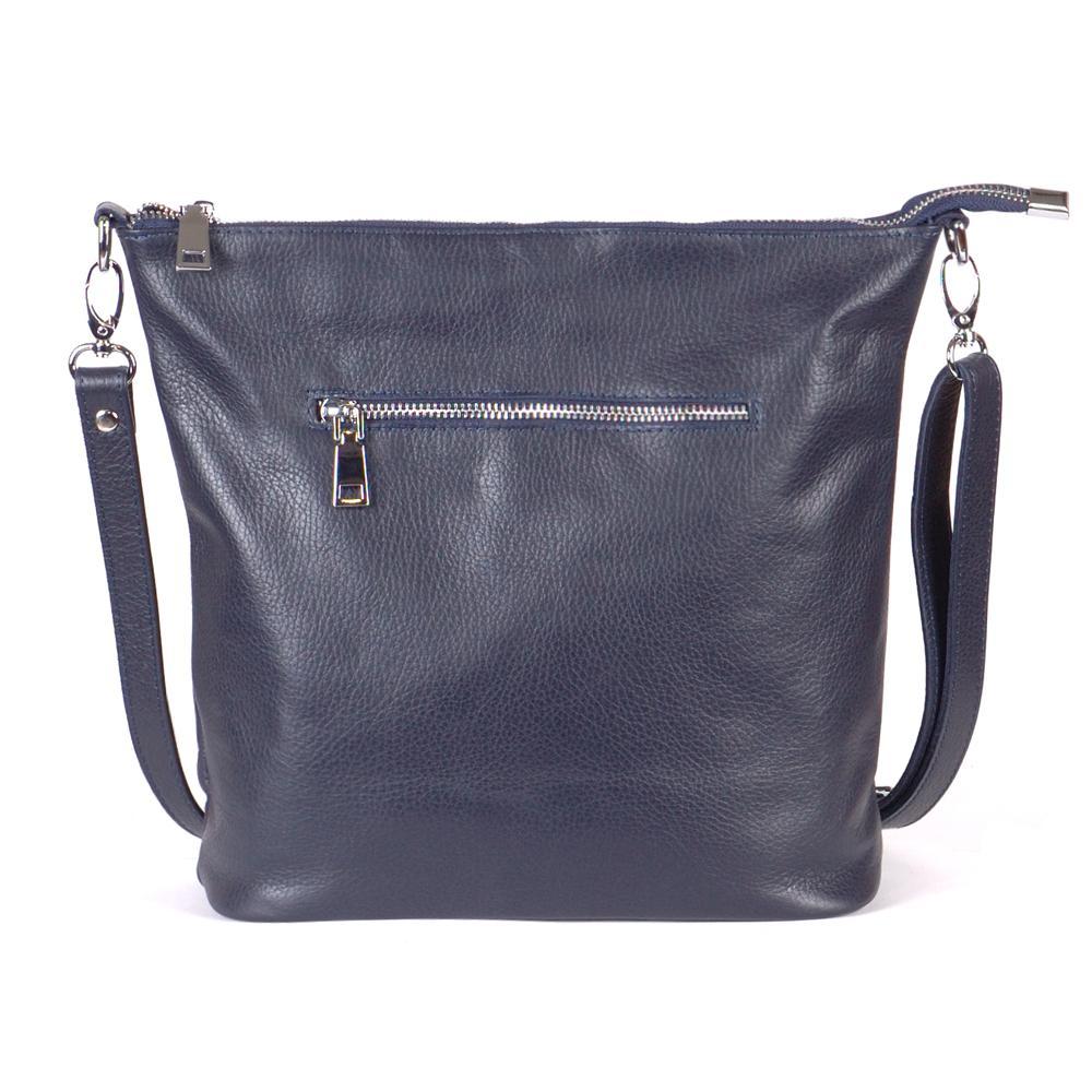 Женская сумочка из натуральной кожикросс-боди синий флотар М42.. 1