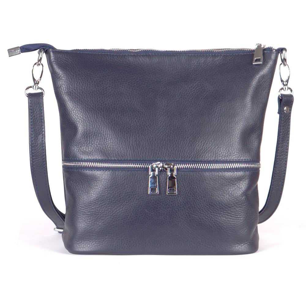 Женская сумочка из натуральной кожикросс-боди синий флотар М42.. 4