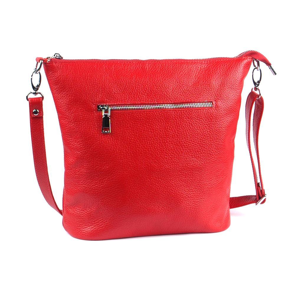 Женская сумочка из натуральной кожи кросс-боди красный флотар М42.. 2