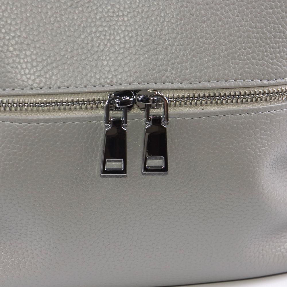 Женская сумочка из натуральной кожи кросс-боди серый флотар М42.. 1