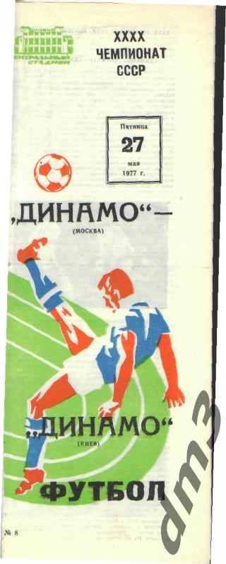 ДИНАМО(Москва)-Динамо (Киев)-27.5.1977