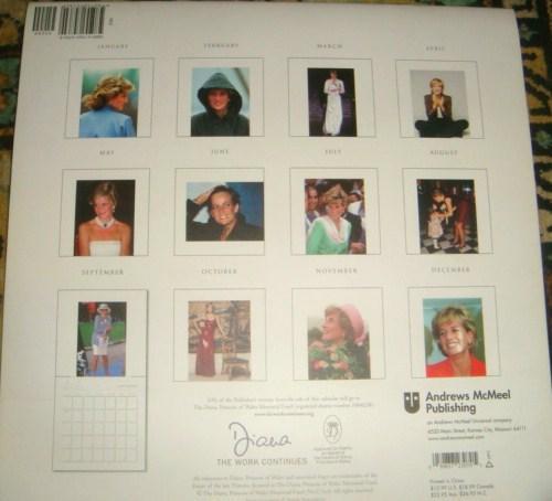 Princess Diana настенный календарь 2005 год 1