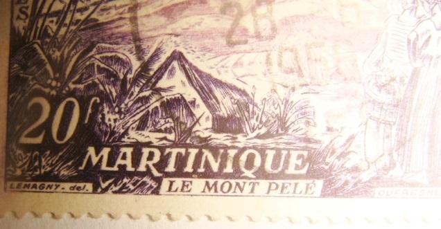 Марка Французская колония Африка остров Мартиника 1950 2