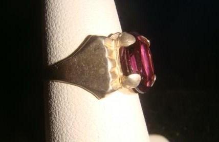 Кольцо серебро перстенек с аметистом винтаж 1