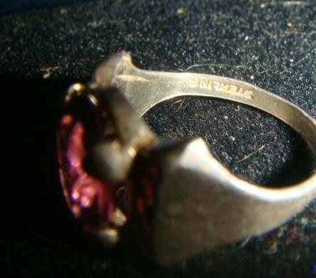 Кольцо серебро перстенек с аметистом винтаж 2