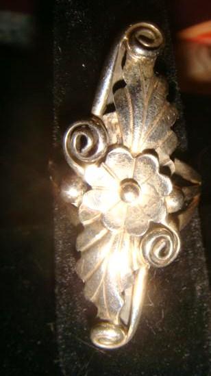 Кольцо серебро Хильдесхаймская Роза винтаж