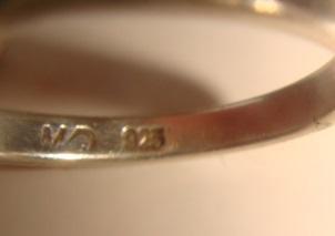 Кольцо Любовь эмаль марказиты серебро винтаж Мексика 60х годов. 2
