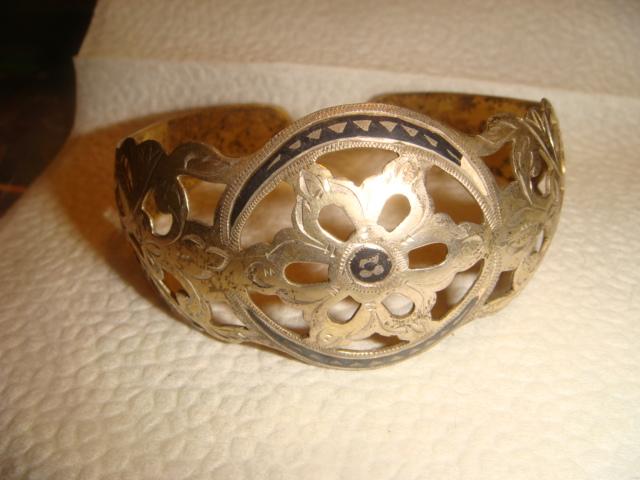 Браслет кубачинский серебро с позолотой 80х годов