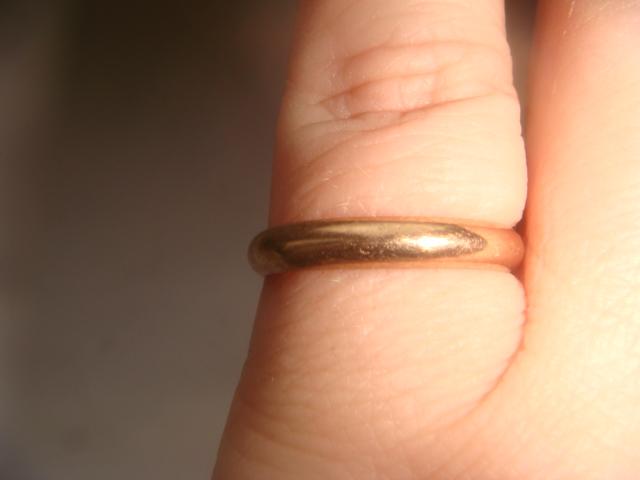 Кольцо обручальное 40х годов золото 585 проба 2