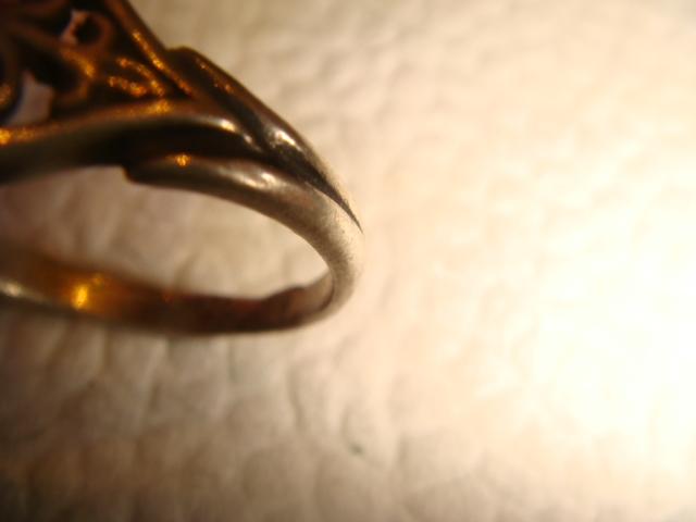 Кольцо серебро с янтарем70х годов 4