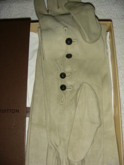 Перчатки женские Louis Vuitton р.8 из кожи теленка 2007 год 2