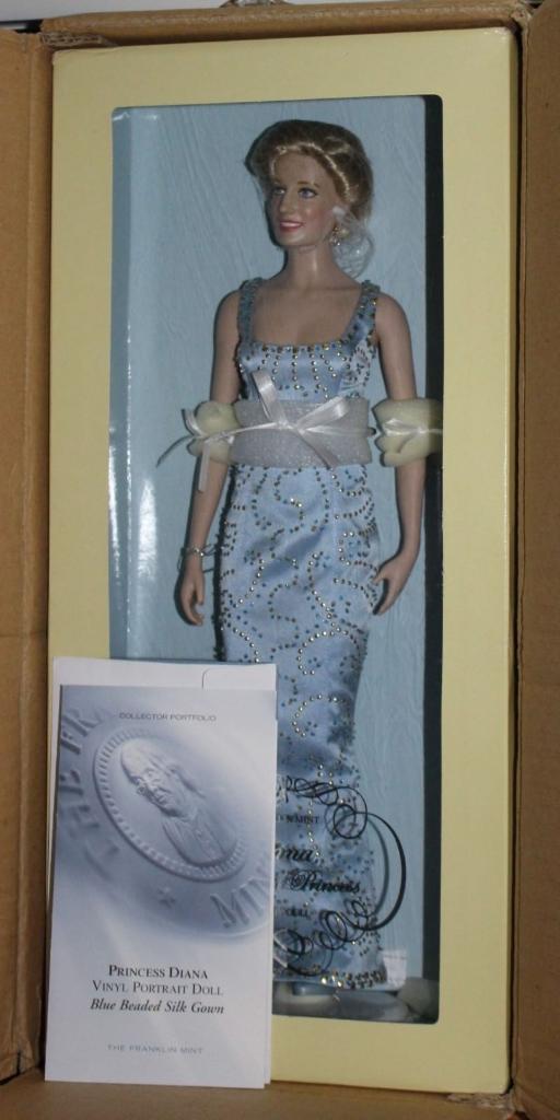 Кукла Принцесса Диана в голубом платье в коробке 1999 год 2