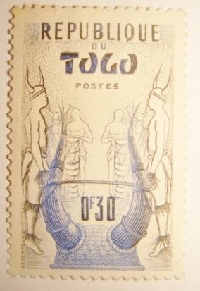 Марка Французская колония Африка Того 1950