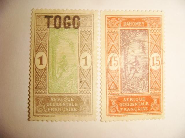 Марки 2 шт Африка Того французская колония 1928 год 1